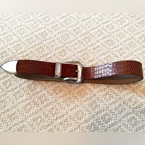 NWOT B-Low the Belt Croc-embossed Leather Belt